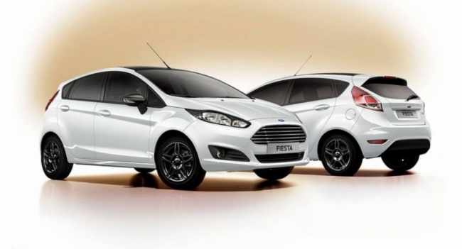 FORD FIESTA И FOCUS WHITE AND BLACK