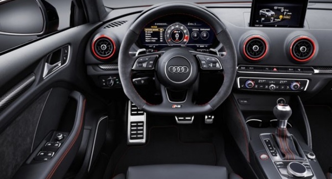 Audi RS3, седан, руль