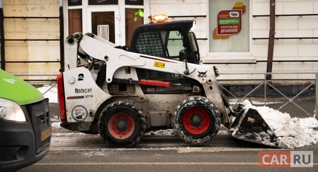 спецтехника, уборка, bobcat