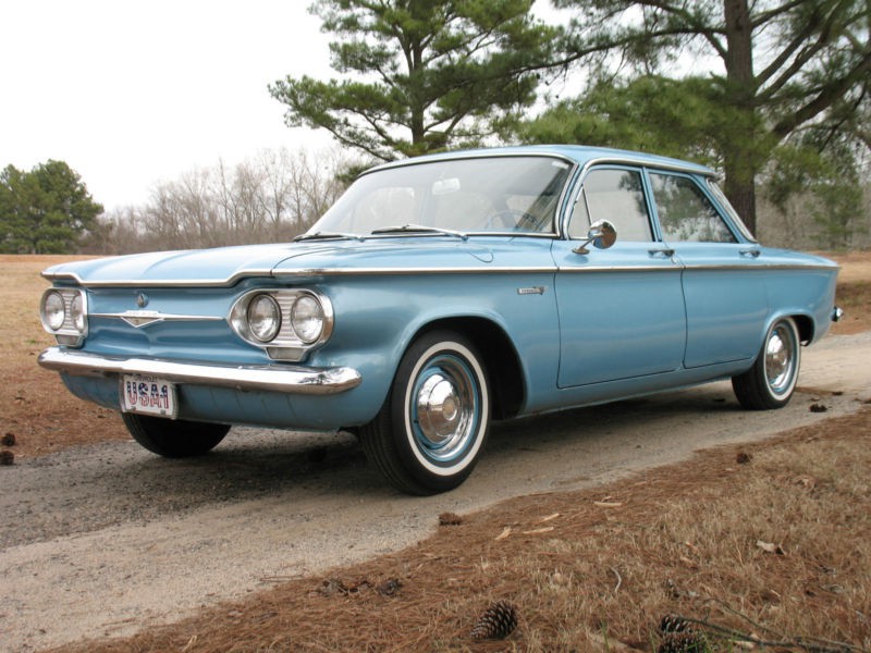Chevrolet Corvair седан, 1961–1965, 1 поколение [рестайлинг], 2.4 4Synchromesh (98 л.с.), характеристики