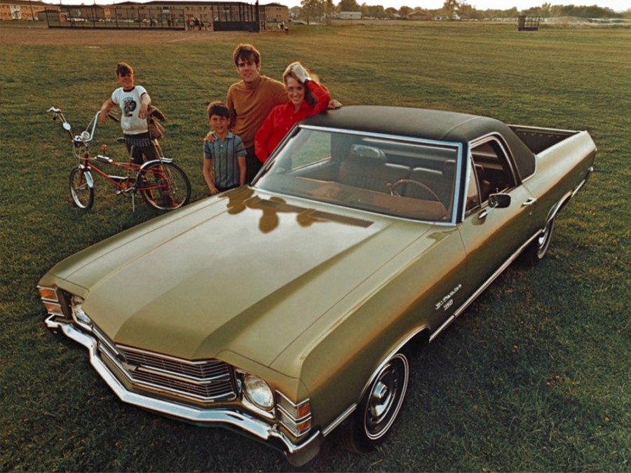 Chevrolet El Camino пикап, 1971, 3 поколение [3-й рестайлинг], 7.4 Turbo Hydra-Matic (365 л.с.), характеристики