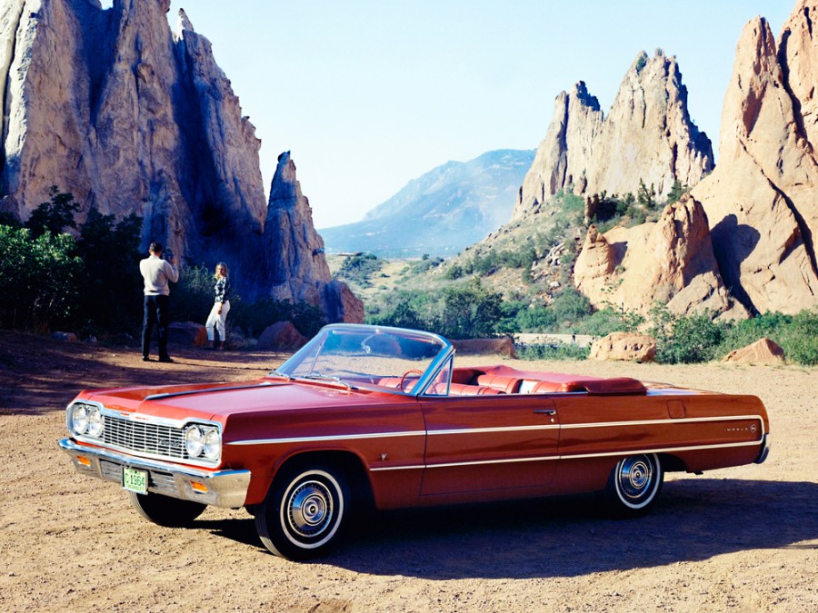 Chevrolet Impala кабриолет, 1964, 3 поколение [3-й рестайлинг], 6.7 MT (425 л.с.), характеристики