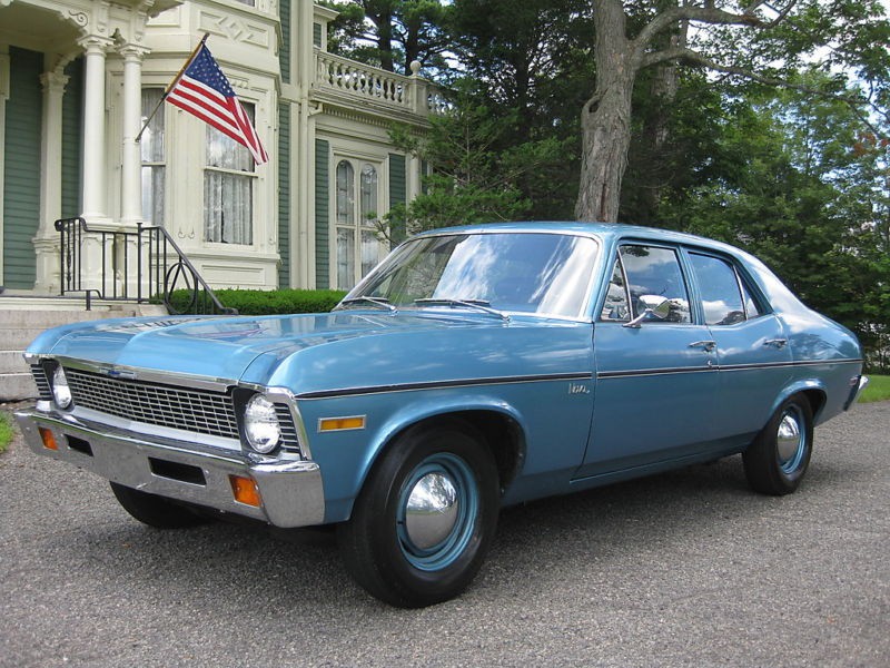 Chevrolet Nova седан, 1970–1972, 3 поколение [2-й рестайлинг], 5.7 Turbo Hydra-Matic (250 л.с.), характеристики