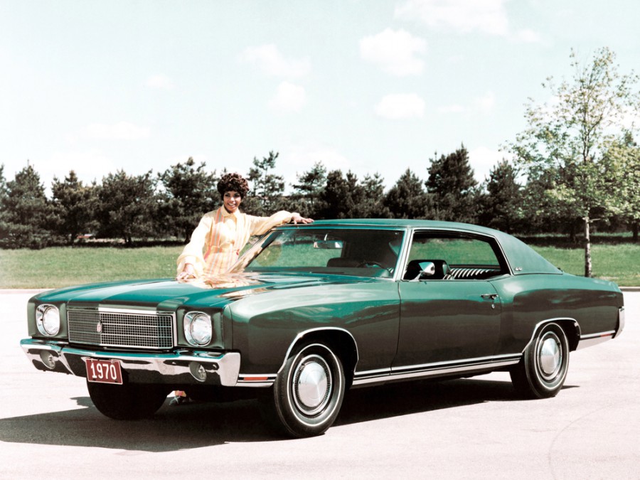 Chevrolet Monte Carlo купе, 1970, 1 поколение, 5.7 Powerglide (300 л.с.), характеристики