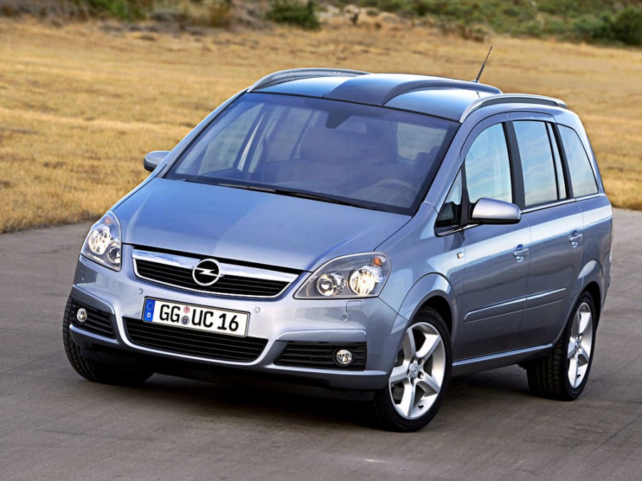 Opel Zafira минивэн 5-дв., 2005–2010, B, 1.6 MT (105 л.с.), характеристики