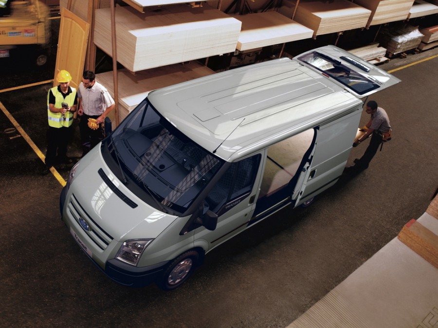 Ford Transit Van фургон 5-дв., 2006–2015, 6 поколение, 2.2 TDCi MT FWD 350 MWB высокая крыша (125 л.с.), Base, опции