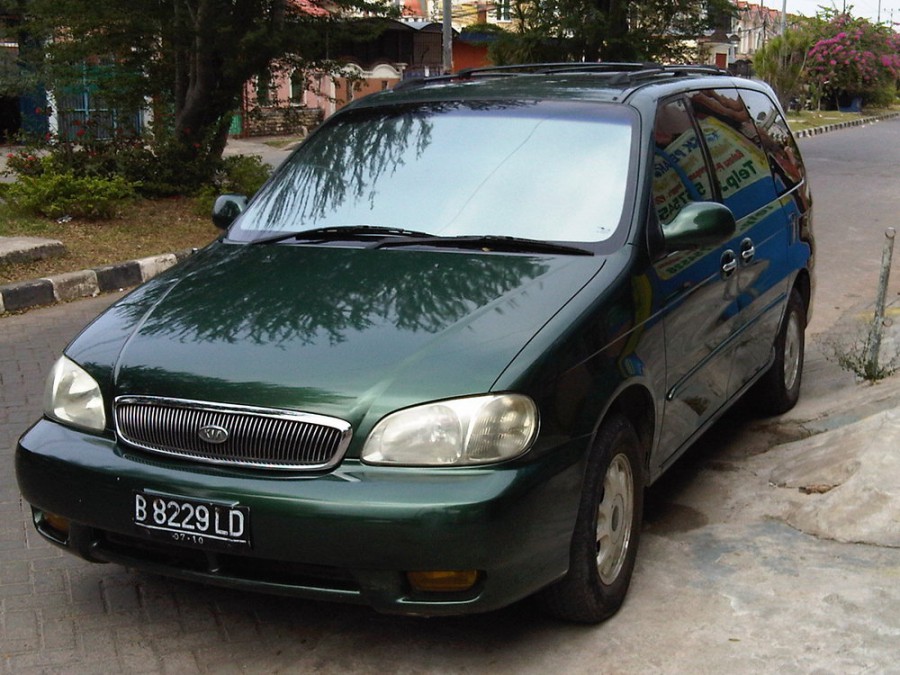 Kia Carnival минивэн, 1999–2002, 1 поколение, 2.5 AT (162 л.с.), характеристики