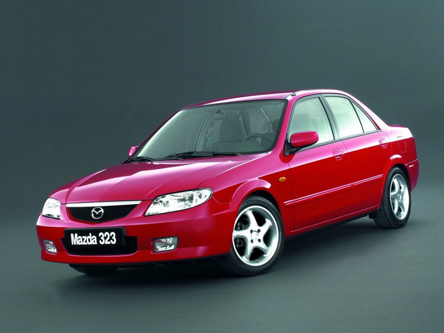 Mazda 323 седан, 2000–2003, BJ [рестайлинг], 1.8 MT (114 л.с.), характеристики