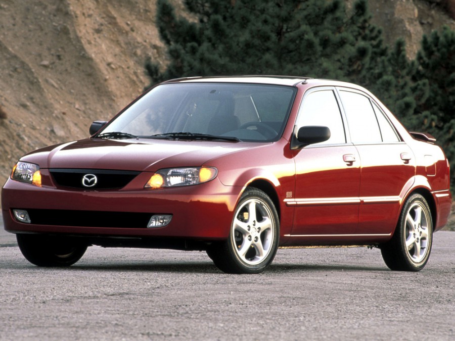 Mazda Protege седан, 2000–2003, BJ [рестайлинг], 1.6 AT (104 л.с.), характеристики