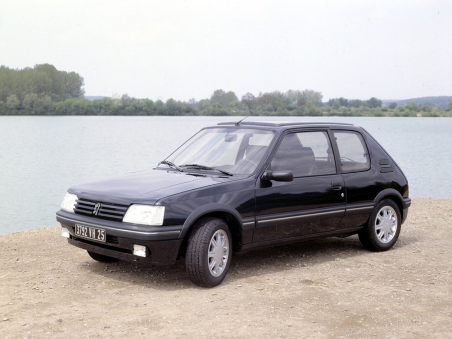 Peugeot 205 хетчбэк, 1984–1998, 1 поколение [рестайлинг], 1.0 MT (45 л.с.), характеристики