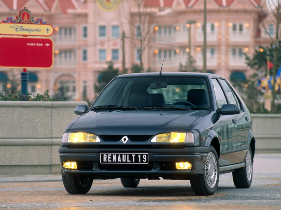 Renault 19 хетчбэк 5-дв., 1992–2000, 2 поколение, 1.7 MT (73 л.с.), характеристики
