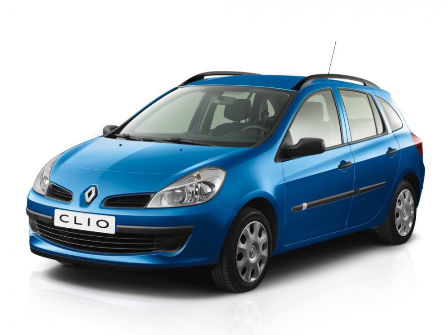 Renault Clio универсал, 2005–2009, 3 поколение, 1.2 T MT (100 л.с.), характеристики