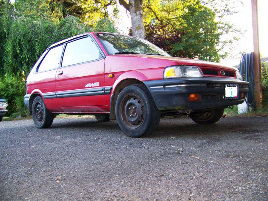 Subaru Justy хетчбэк 3-дв., 1989–1994, 1 (KAD) [рестайлинг], 1.2 MT AWD (69 л.с.), характеристики