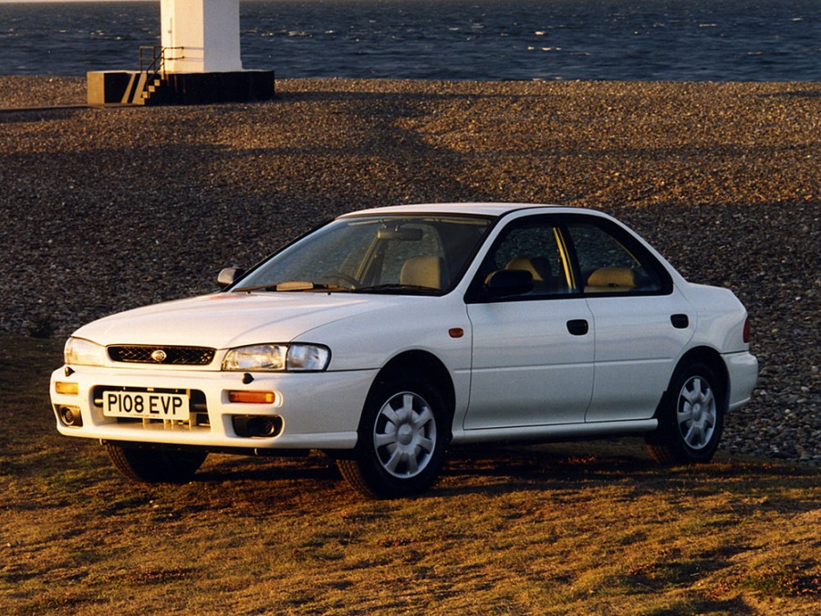 Subaru Impreza седан, 1992–2000, 1 поколение, 2.0 Turbo MT 4WD (211 л.с.), характеристики