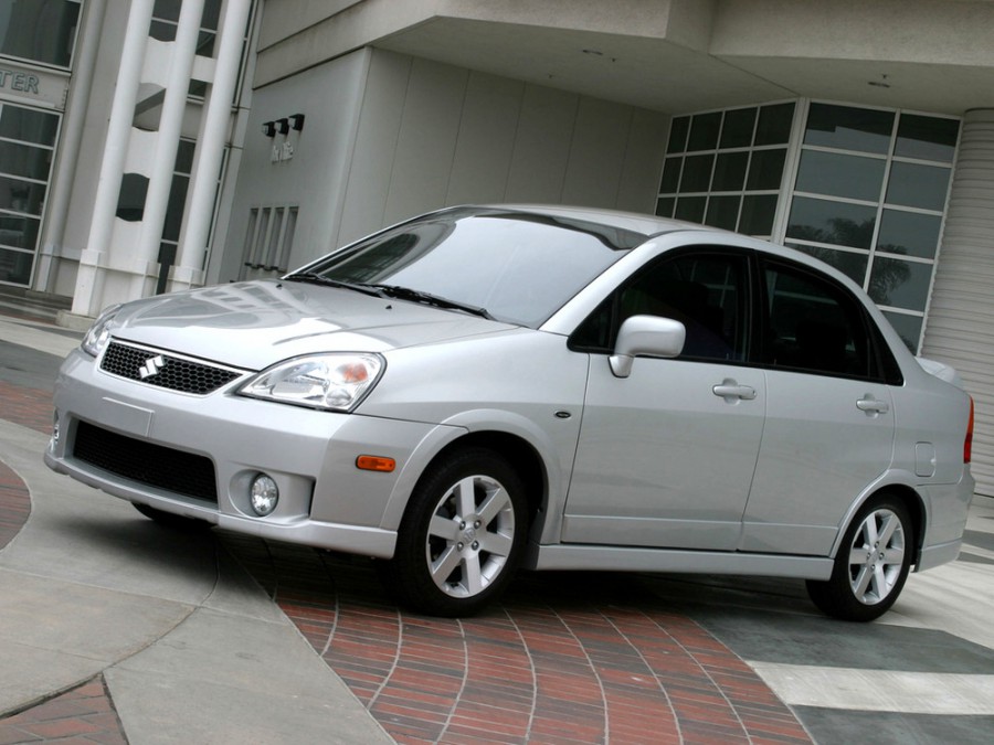 Suzuki Aerio седан, 2004–2007, 1 поколение [рестайлинг], 1.5 AT 4WD (110 л.с.), характеристики