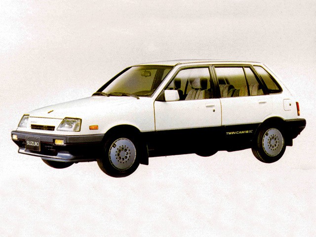 Suzuki Swift хетчбэк 5-дв., 1986–1988, 1 поколение [рестайлинг], 1.3 MT (67 л.с.), характеристики