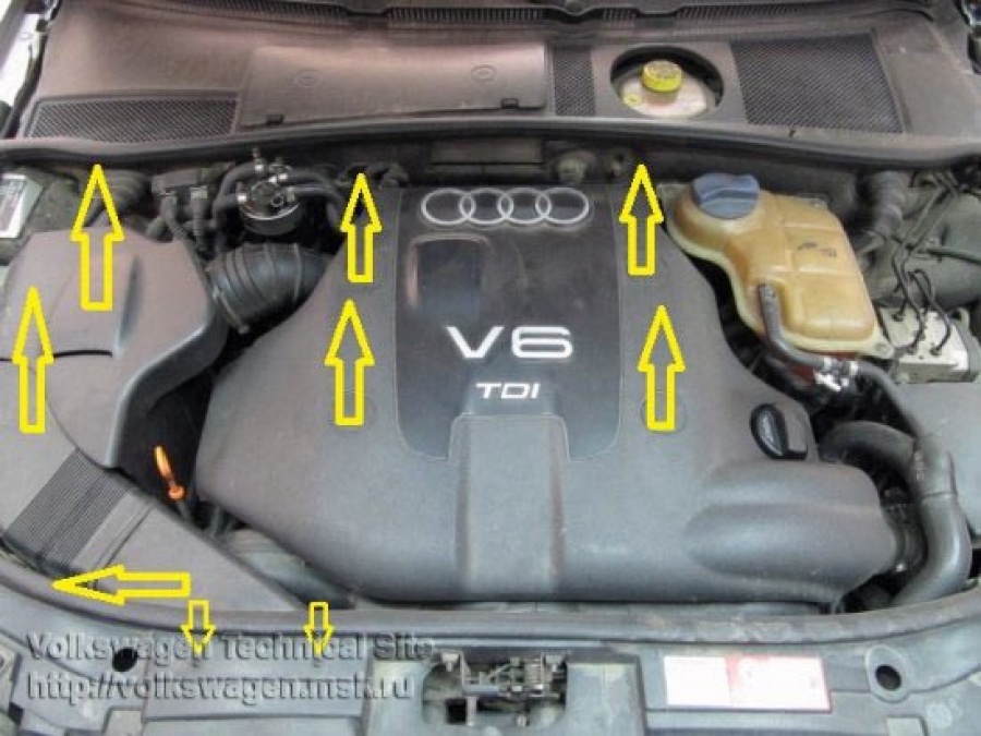 Замена ремней привода ГРМ и ТНВД на Audi A6 2.5 TDI V6