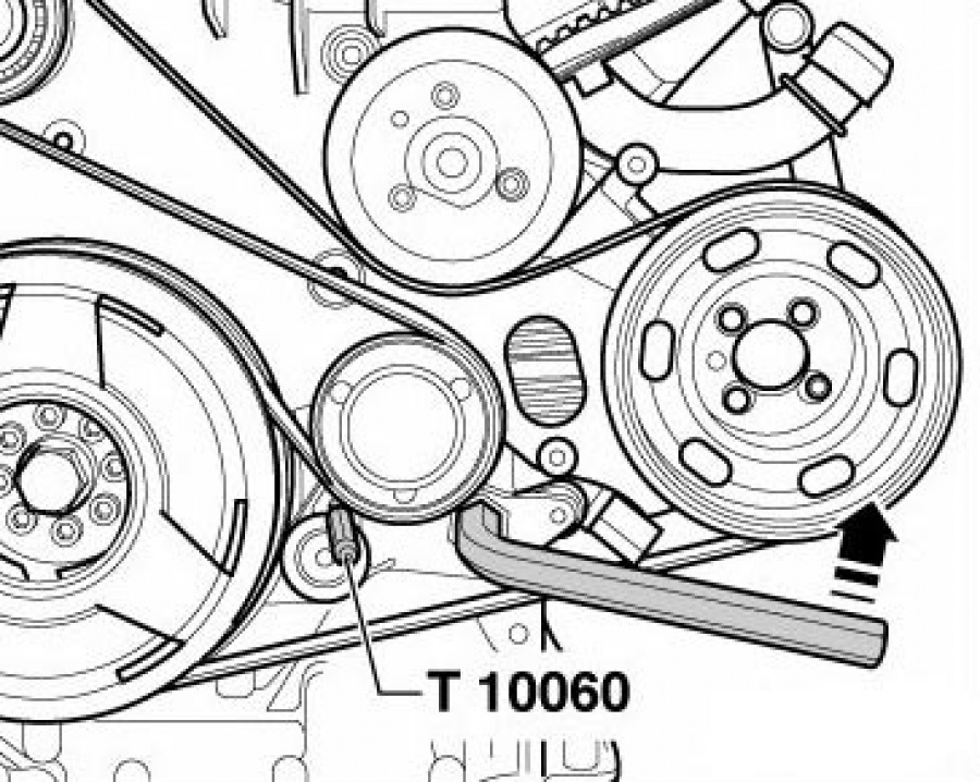 Замена ремней привода ГРМ и ТНВД на Audi A6 2.5 TDI V6