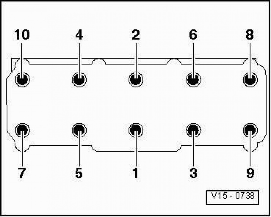 Моменты затяжки гольф 2