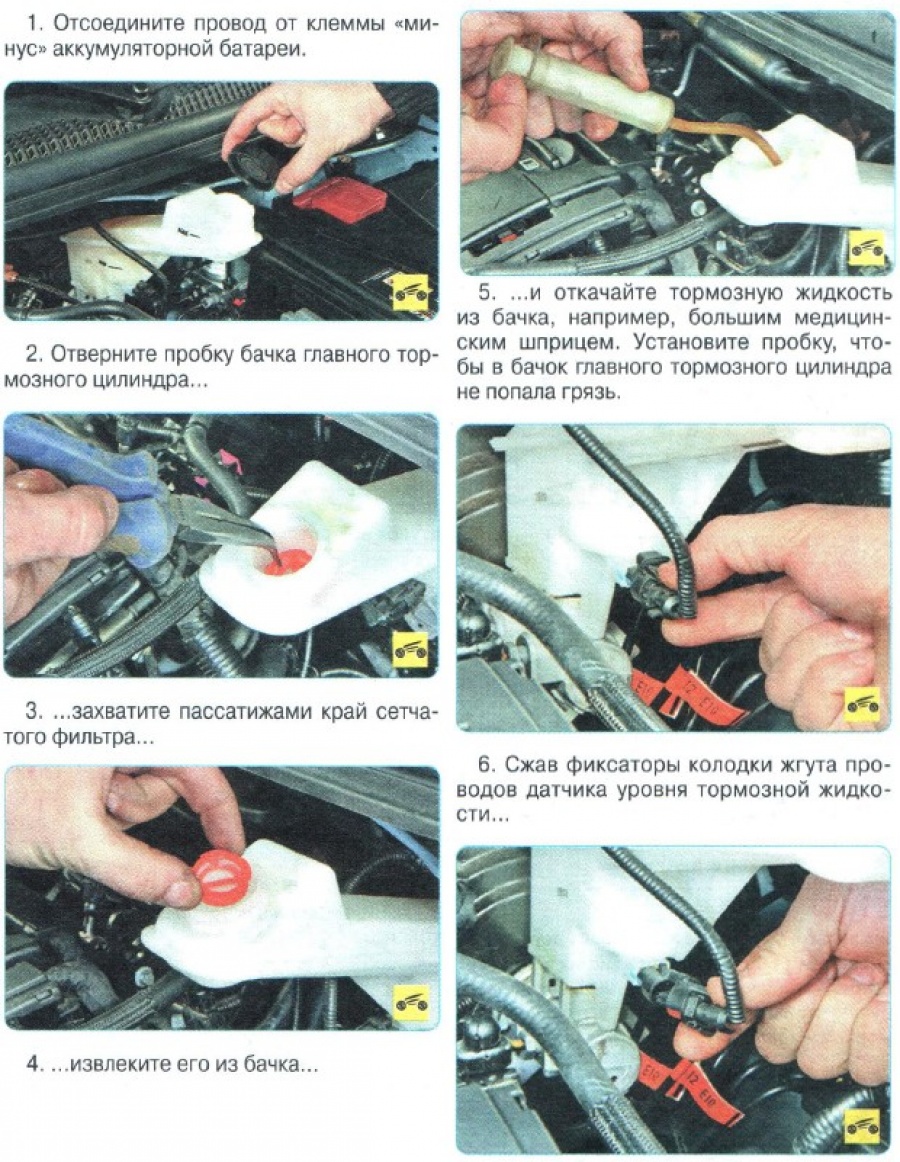 Инструкция как заменить ГТЦ Авео Т300